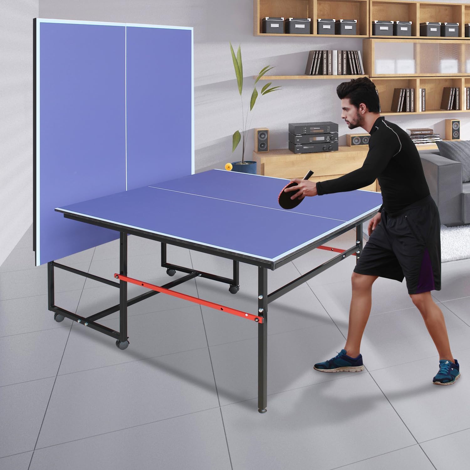 8 ft Portable Ping Pong Table， - đánh giá và giá Table Tennis Olympics