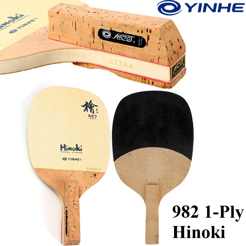 YINHE 982 1-Ply Solid Hinoki T - đánh giá và giá Table Tennis In Japanese